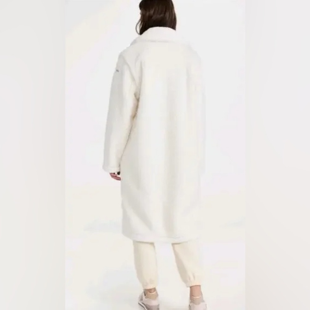 NWT Alo Yoga Oversized Sherpa Trench Teddy Coat - Ivory - Picture 2 of 13